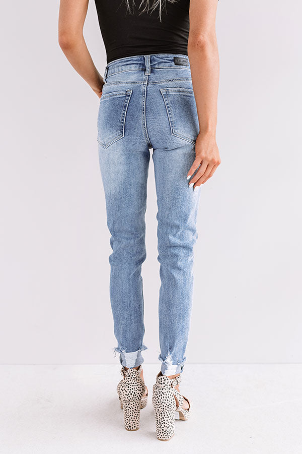 The Shea Midrise Ankle Skinny in Light Wash Image - 3