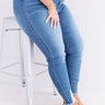 The Shea Midrise Ankle Skinny in Medium Wash Curves Image - 1