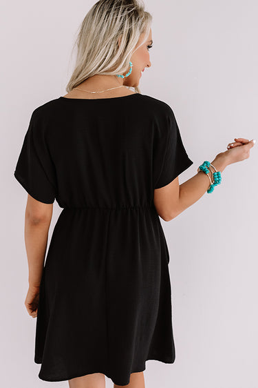 Coasting In Cali Babydoll Dress In Black – Impressions Online Boutique