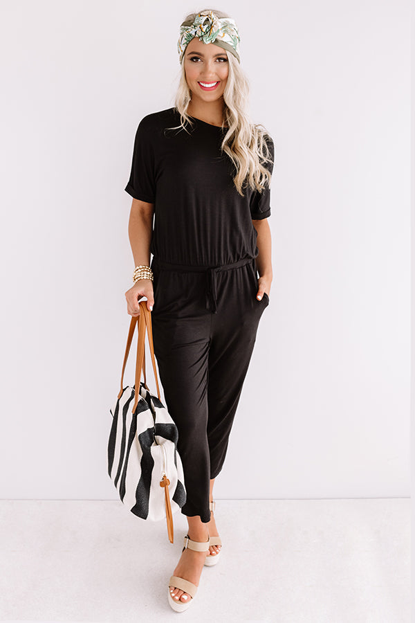 Sunday Chic Jumpsuit In Black • Impressions Online Boutique