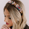 Real Talk Embellished Headband In Black Image - 1