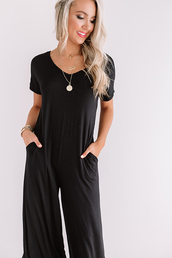 Vibe To This Jumpsuit In Black Image - 4