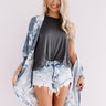 Forever Friend Tie Dye Cardigan in Navy Image - 1