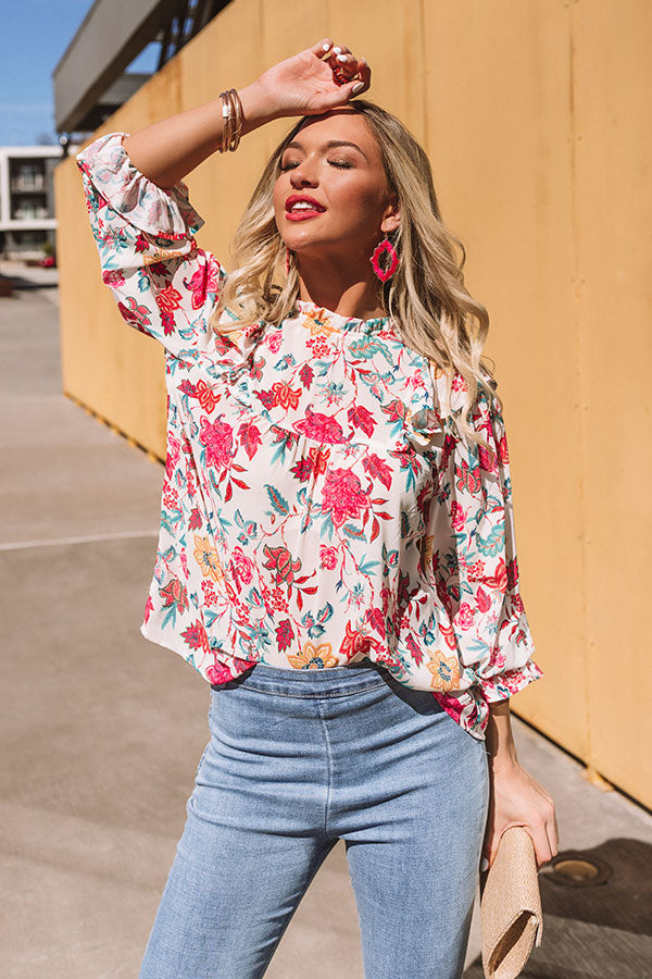 Private Paradise Floral Top Image - 1