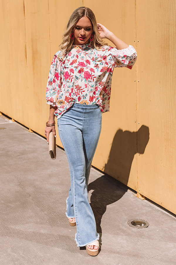 Private Paradise Floral Top Image - 2