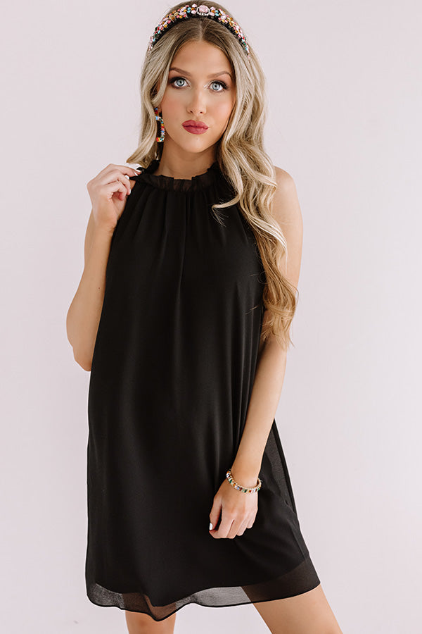Settle For Chic Shift Dress In Black Image - 2