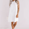 Settle For Chic Shift Dress In White Image - 1
