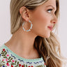 Sailing To Santorini Hoop Earrings in Aqua Image - 1