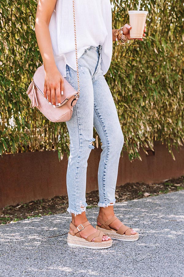 The Tulia Espadrille In Iced Mocha Image - 1