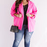 Fashion's Latest Blazer in Hot Pink Curves Image - 1