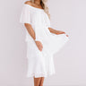 Top Of The World Tiered Dress In White Image - 1