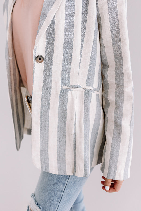 Call Me Chic Stripe Blazer Image - 5
