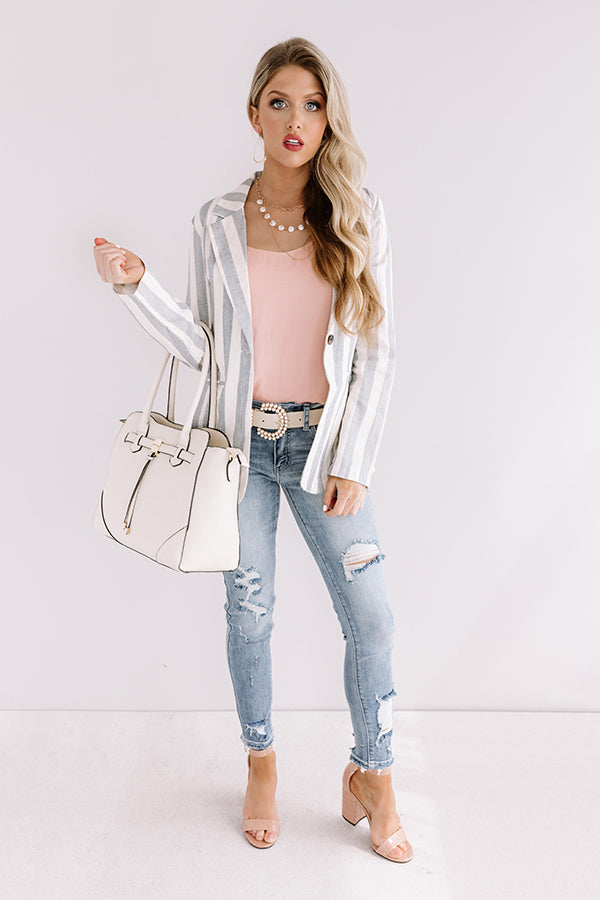 Call Me Chic Stripe Blazer Image - 3