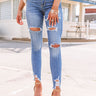 The Revene Midrise Distressed Skinny Image - 1
