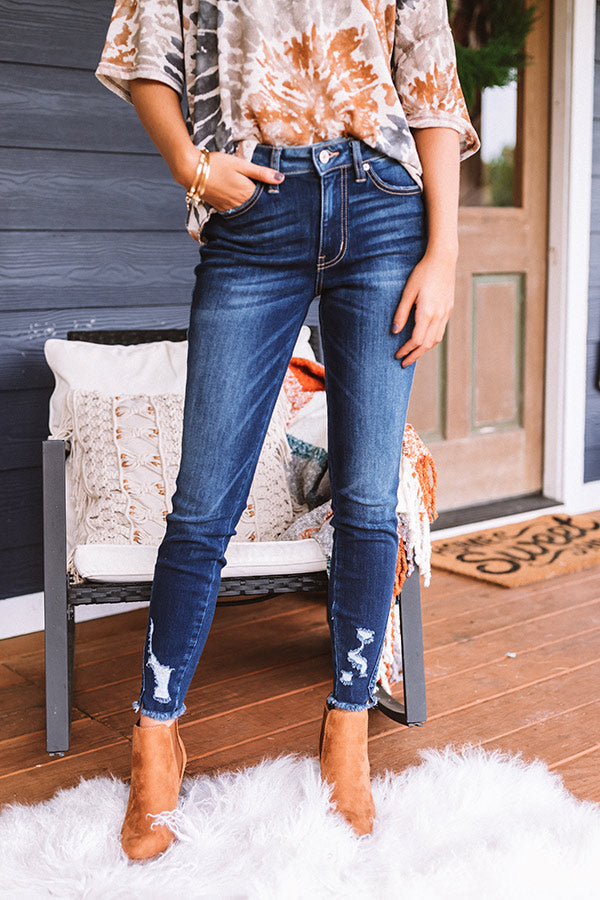 KanCan The Romy Midrise Ankle Skinny Image - 1