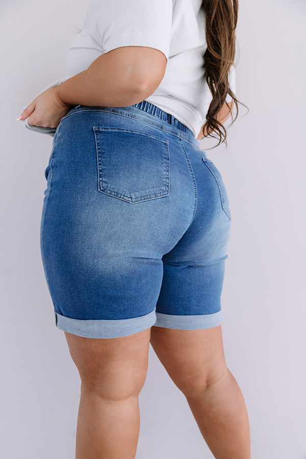 The Vaughn High Waist Shorts Curves Image - 4