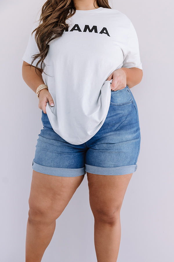 The Vaughn High Waist Shorts Curves Image - 3