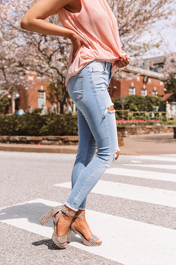 The Nathalia Midrise Distressed Ankle Skinny Image - 3