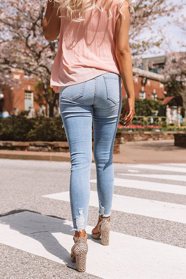 The Nathalia Midrise Distressed Ankle Skinny Image - 4