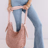 Sunny Situation Woven Tote In Blush Image - 1