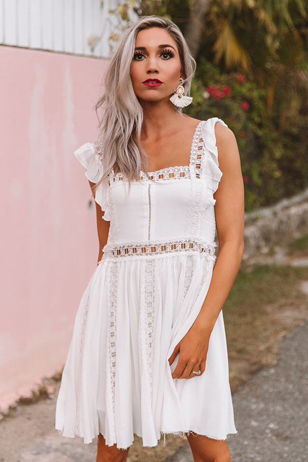 Tea In The Garden Lattice Trim Dress Image - 3