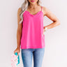 Treasure Island Shift Tank In Hot Pink Image - 1