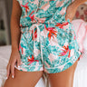 Lounge In Luxury Satin Pajama Shorts in Pink Image - 1