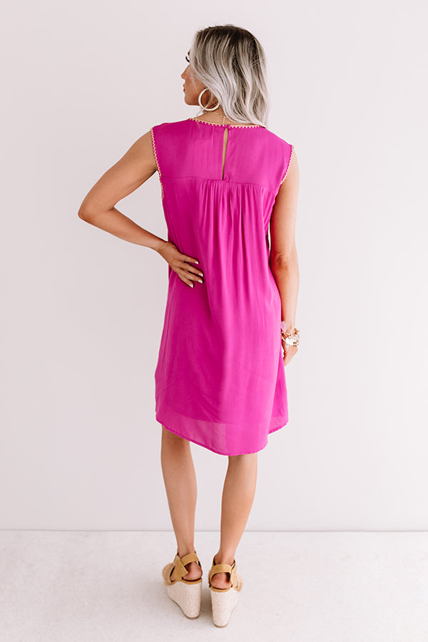 Sipping By The Shore Embroidered Dress Image - 4