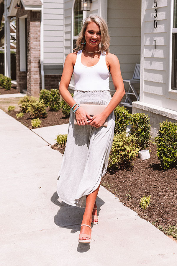 West Coast Story Maxi Skirt in Grey Image - 2
