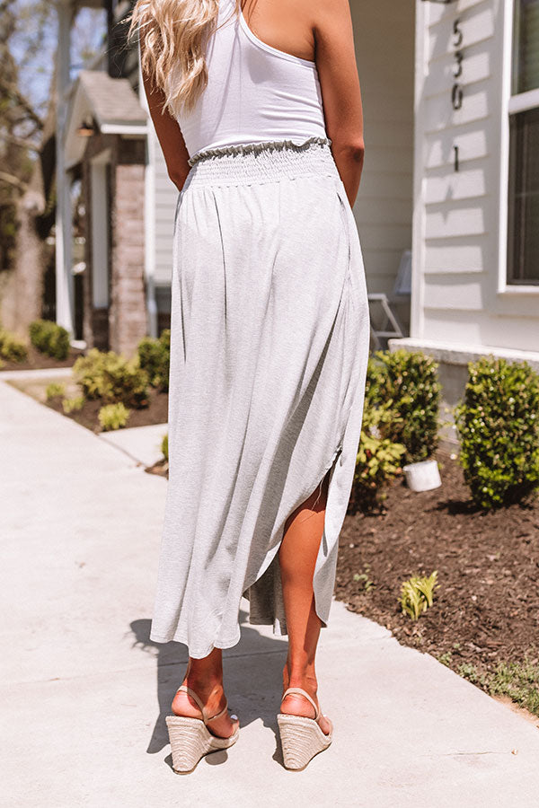West Coast Story Maxi Skirt in Grey Image - 5