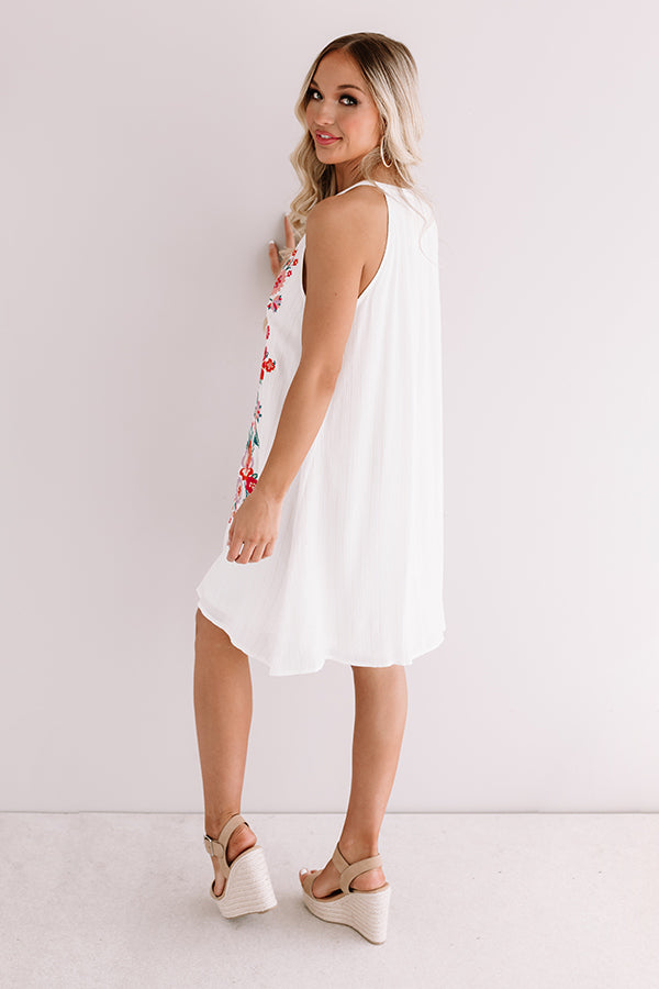 Sorrento Sea Embroidered Dress • Impressions Online Boutique