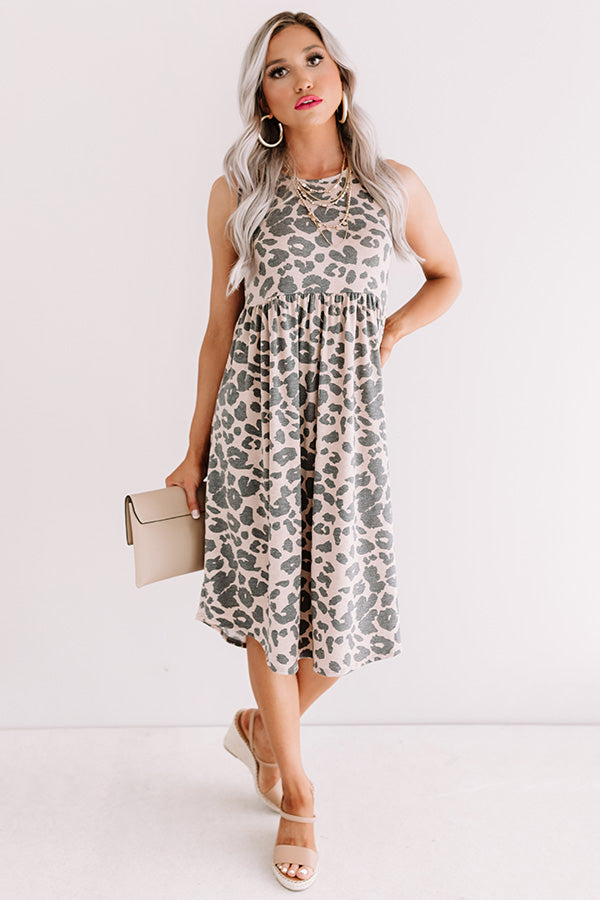 Favorite Feeling Leopard Babydoll Dress Image - 1