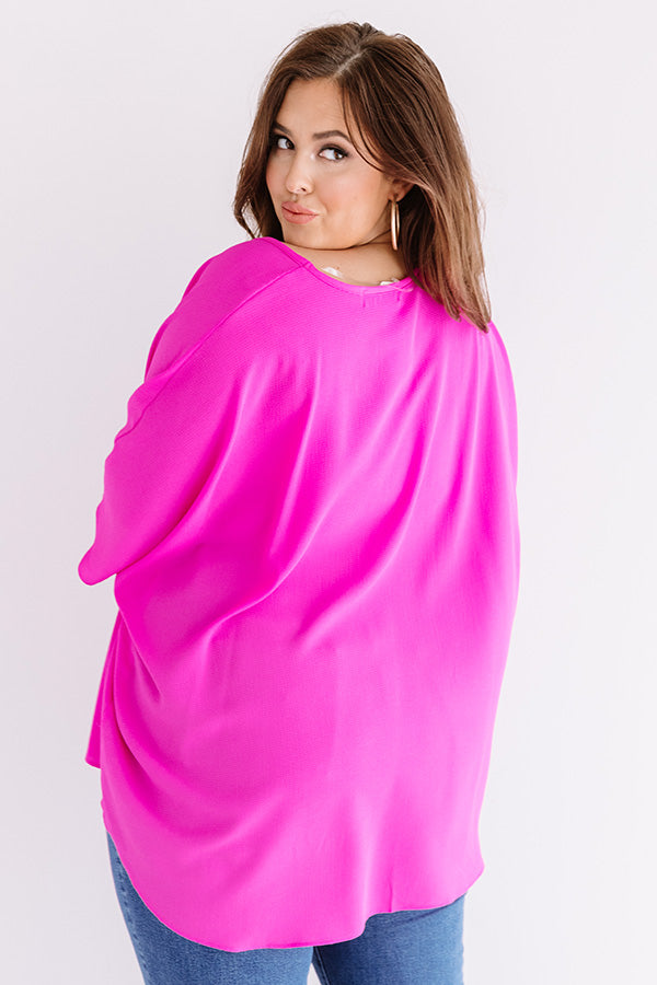 Charleston Love Shift Tunic In Fucshia  Curves Image - 4