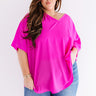 Charleston Love Shift Tunic In Fucshia  Curves Image - 1