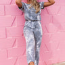 Make It A Mai Tai Tie Dye Jumpsuit In Slate Image - 1