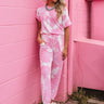 Make It A Mai Tai Tie Dye Jumpsuit In Pink Image - 1