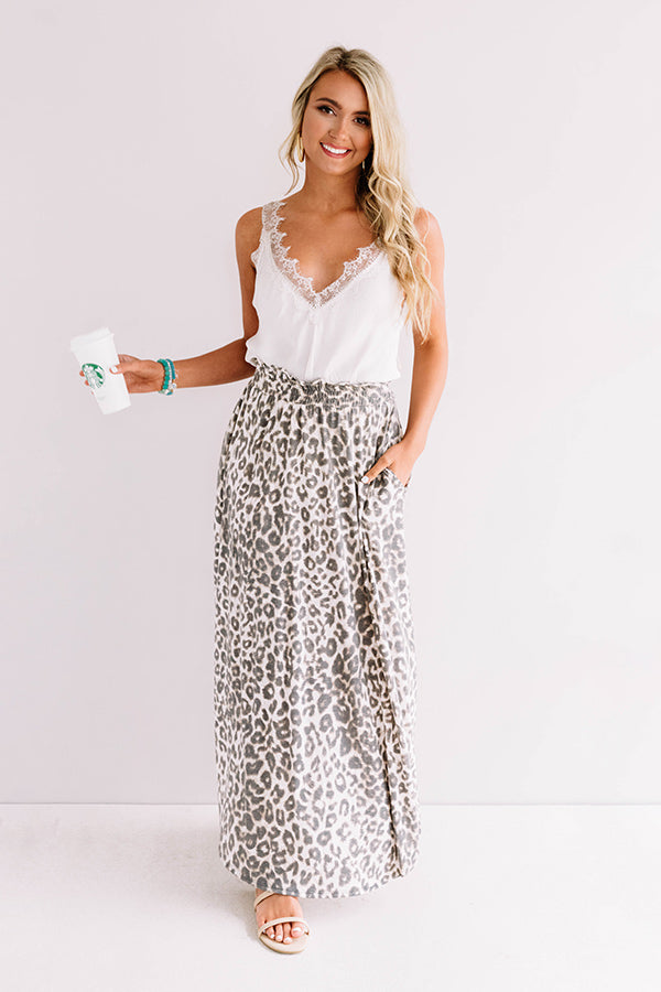 Display Of Affection Satin Lace Trim Tank In Stone Image - 2