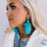 Vineyard Vibes Tassel Earrings In Turquoise Image - 1