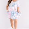 Beyond The Beach Tie Dye Shift Dress in Blush Curves Image - 1