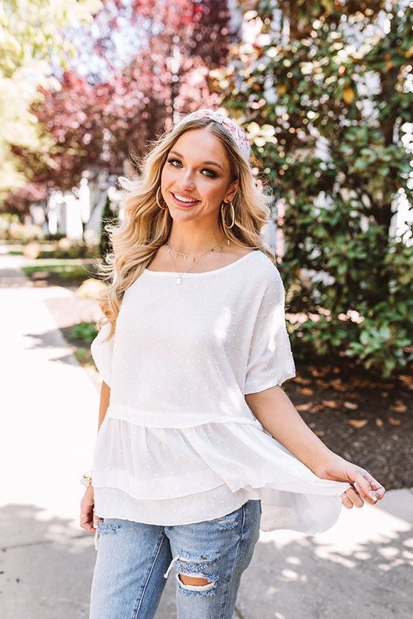 Steadfast Love Shift Top In White Image - 2