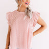Sailing To Santorini Crochet Top In Blush Image - 1