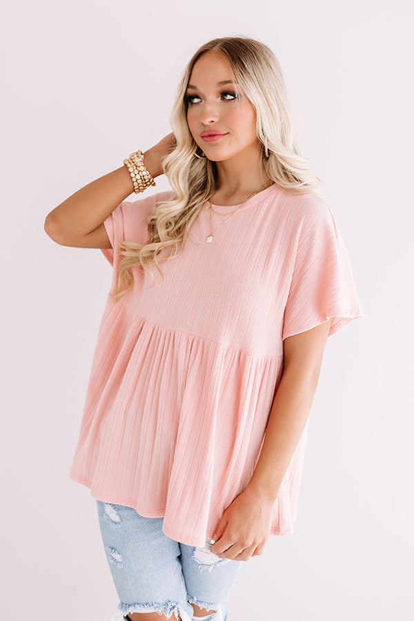 Planting Kisses Shift Top In Pink Image - 2