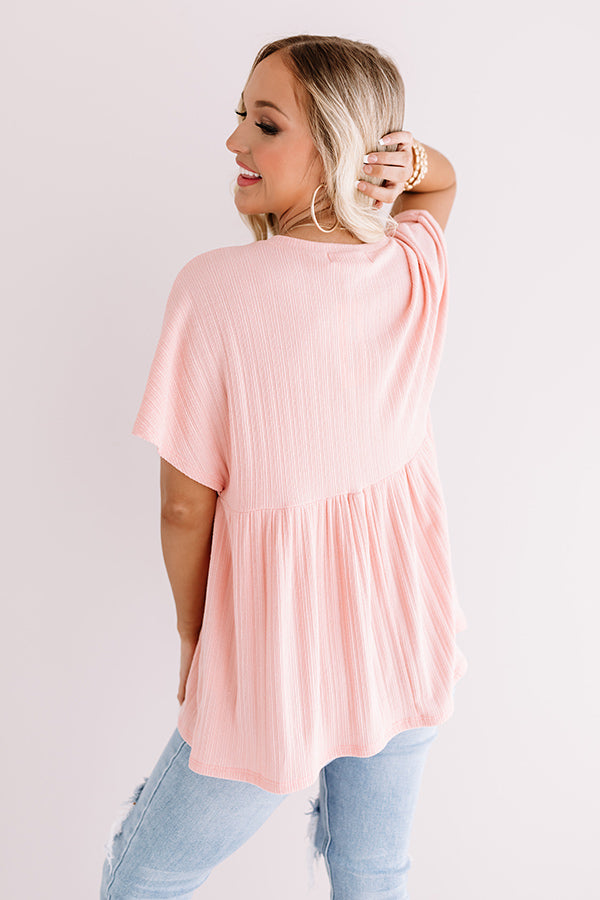 Planting Kisses Shift Top In Pink Image - 4