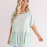 Steadfast Love Shift Top In Mint Image - 1