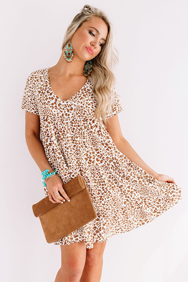 Forever Charming Leopard Shift Dress Image - 3