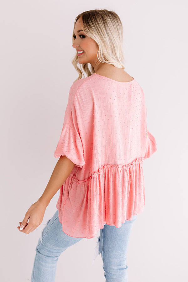 Maui Market Shift Top In Pink Image - 4