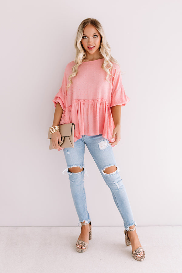 Maui Market Shift Top In Pink Image - 2