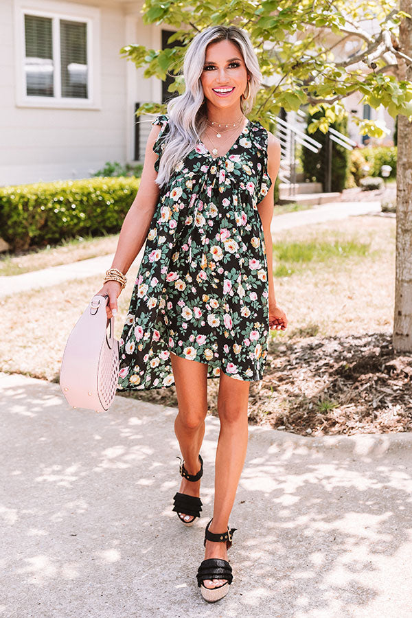 Floral Flair Babydoll Dress Image - 1