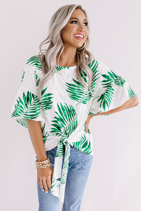 Path To Paradise Tie Top Image - 1