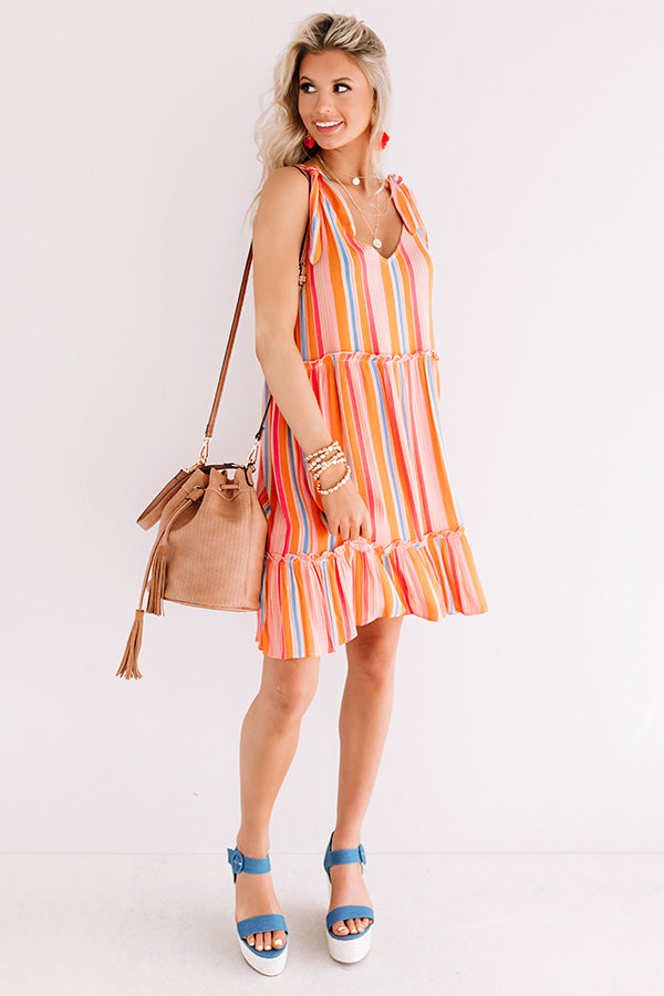 Beachy Vibe Stripe Dress Image - 4
